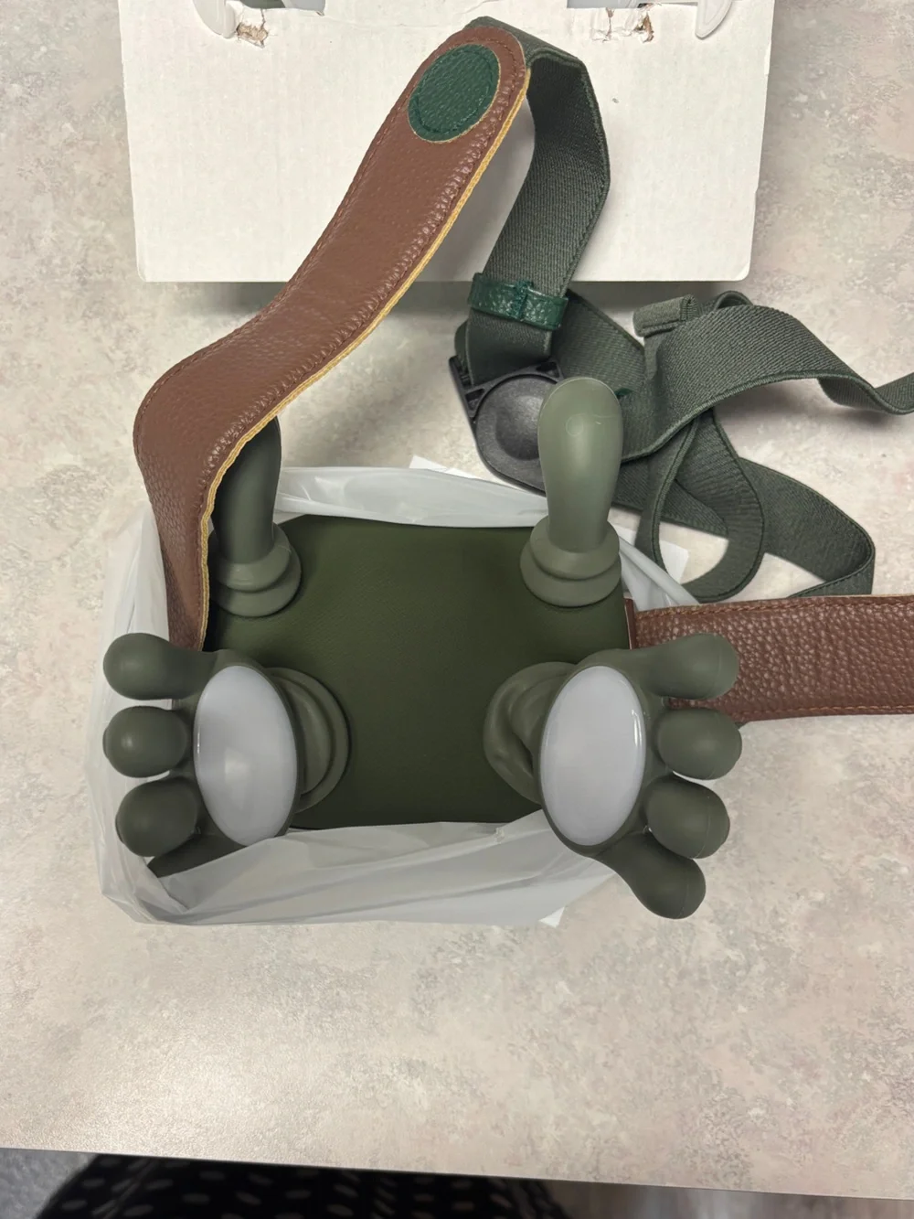 Shoulder & Neck Massager Bionic Hand 4D Kneading Heated USB Rechargeable Green